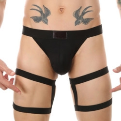 MenSexyWear String avec bandes élastiques Clelio Noir
